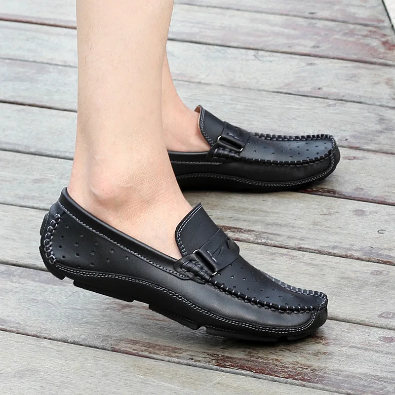 LAISUMK Summer Breathable Men Loafers Handmade Moccasins Genuine Leather Casual Shoes Slip On Flats Mens Driving Shoes Big Size
LAISUMK Summer Breathable Men Loafers Handmade Moccasins Genuine Leather Casual Shoes Slip On Flats Mens Driving Shoes Big Size