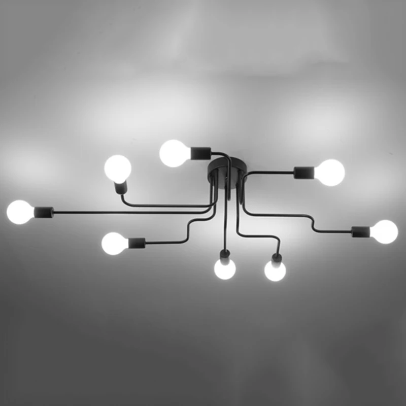 Wrought iron 4 heads 6 heads 8 heads Multiple rod ceiling lamps creative personality retro nostalgia cafe bar ceiling lights
Wrought iron 4 heads 6 heads 8 heads Multiple rod ceiling lamps creative personality retro nostalgia cafe bar ceiling lights