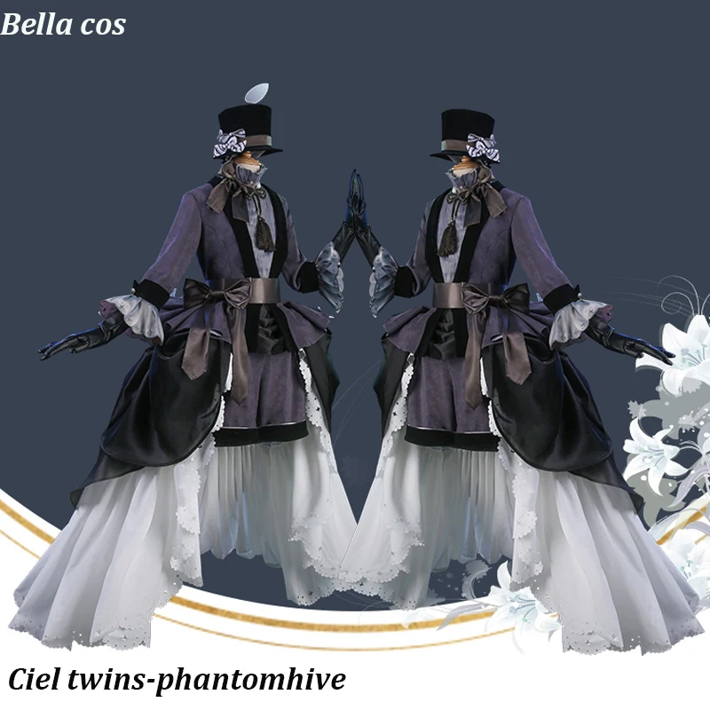 Новый костюм для косплея черного двореца из мультфильма Книга танца Ciel twins phantomhive
