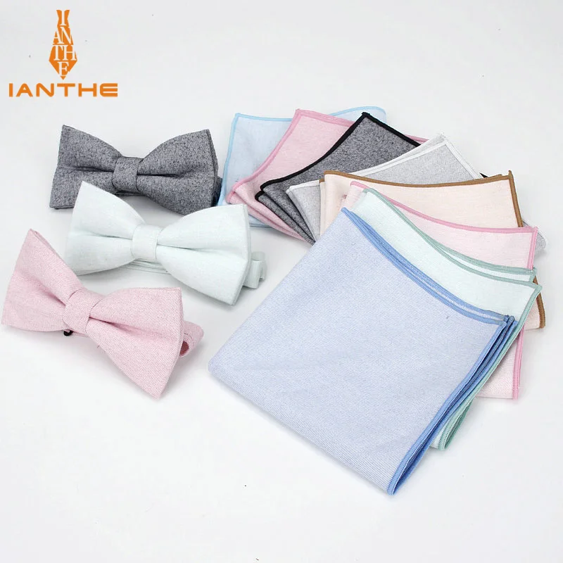 Brand New Men's 100% Cotton Suits Pure Solid Bow Tie Handkerchief Set Bowtie Pocket Square Necktie Set Wedding Party Butterfly
Brand New Men's 100% Cotton Suits Pure Solid Bow Tie Handkerchief Set Bowtie Pocket Square Necktie Set Wedding Party Butterfly