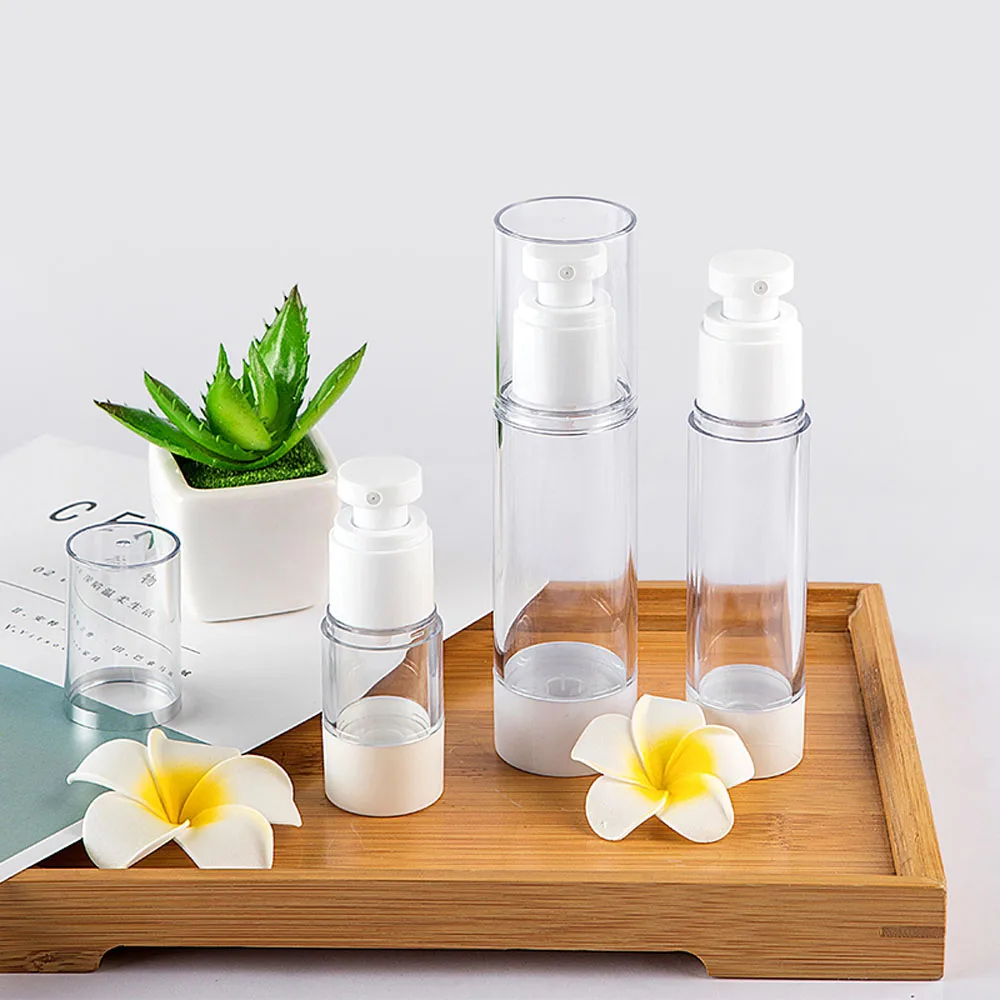 20pcs/lot 15ml 30ml 50ml 80ml 100ml Airless Pump Emulsion Cosmetic Bottles Spray Cream Containers Perfume atomizer Eliquid
20pcs/lot 15ml 30ml 50ml 80ml 100ml Airless Pump Emulsion Cosmetic Bottles Spray Cream Containers Perfume atomizer Eliquid
