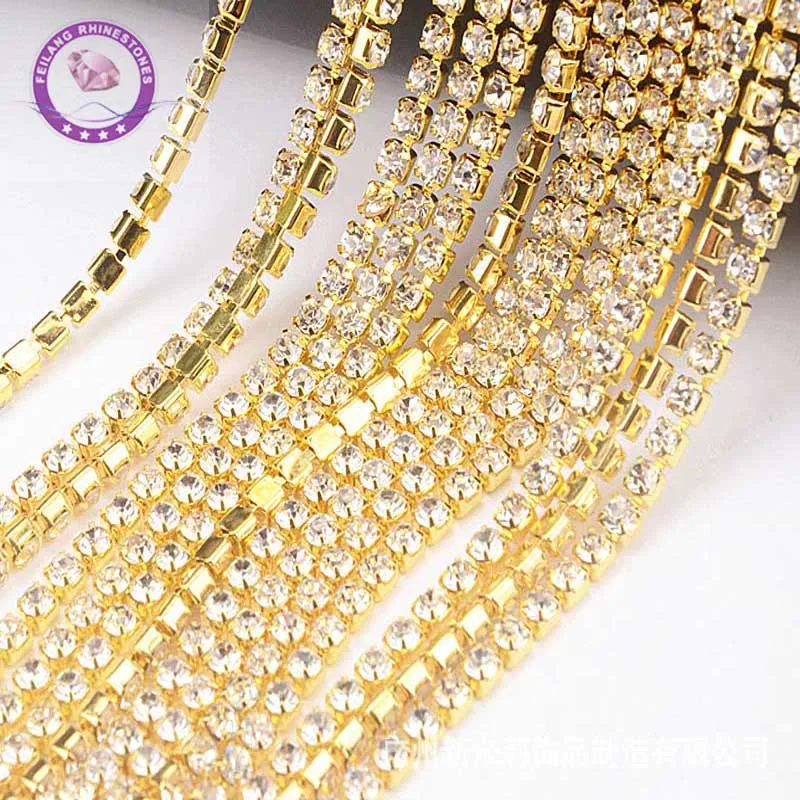 1Yard Rhinestons Gold Claw Chain for Clothing Crystals Strass Glass Diamond DIY Crystal Silver Claw Chains Rhinestone Decoration
1Yard Rhinestons Gold Claw Chain for Clothing Crystals Strass Glass Diamond DIY Crystal Silver Claw Chains Rhinestone Decoration