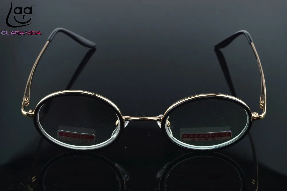 =CLARA VIDA= Classic Retro Reading Glasses With Case Round Multilayer Coated +4.5 +5 +5.5 +6 +6.5 +7 +7.5 +8 +8.5 +9 +9.5 to +12
=CLARA VIDA= Classic Retro Reading Glasses With Case Round Multilayer Coated +4.5 +5 +5.5 +6 +6.5 +7 +7.5 +8 +8.5 +9 +9.5 to +12