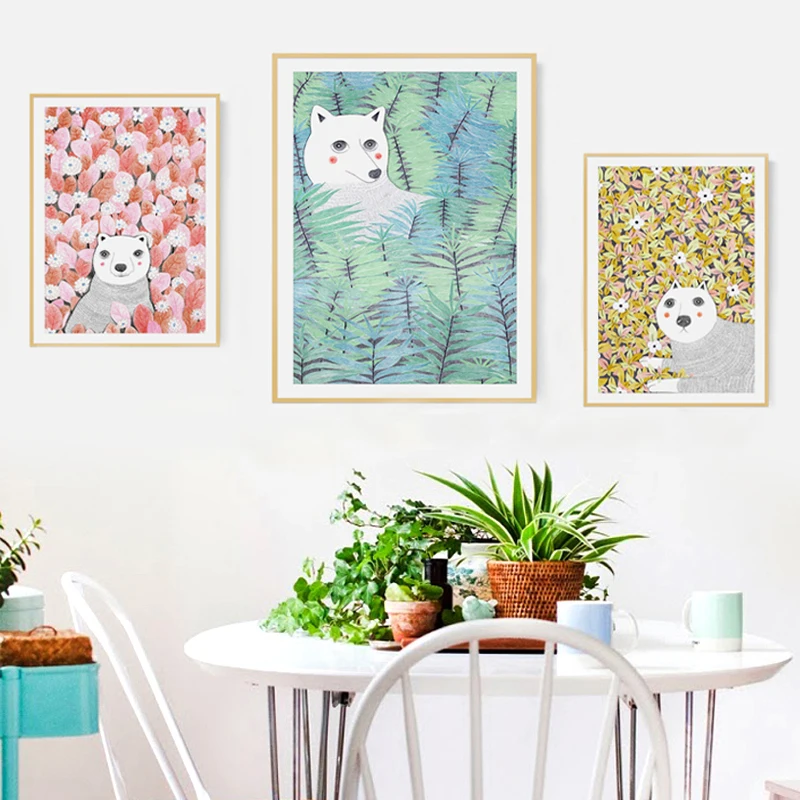 Japanese Style White Flowers Canvas Painting Animal Little Dog Fantasy Poster Nordic kid Living Room Decoration Wall Picture
Japanese Style White Flowers Canvas Painting Animal Little Dog Fantasy Poster Nordic kid Living Room Decoration Wall Picture