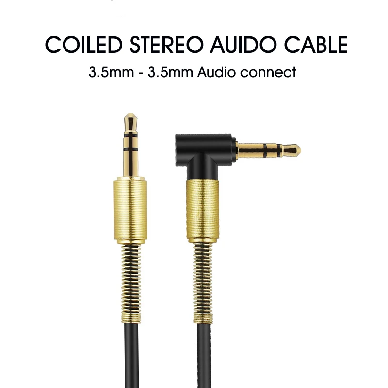 3 5 мм AUX спиральный стерео аудио кабель|cable aux audio|cable 3.5 mmcable |