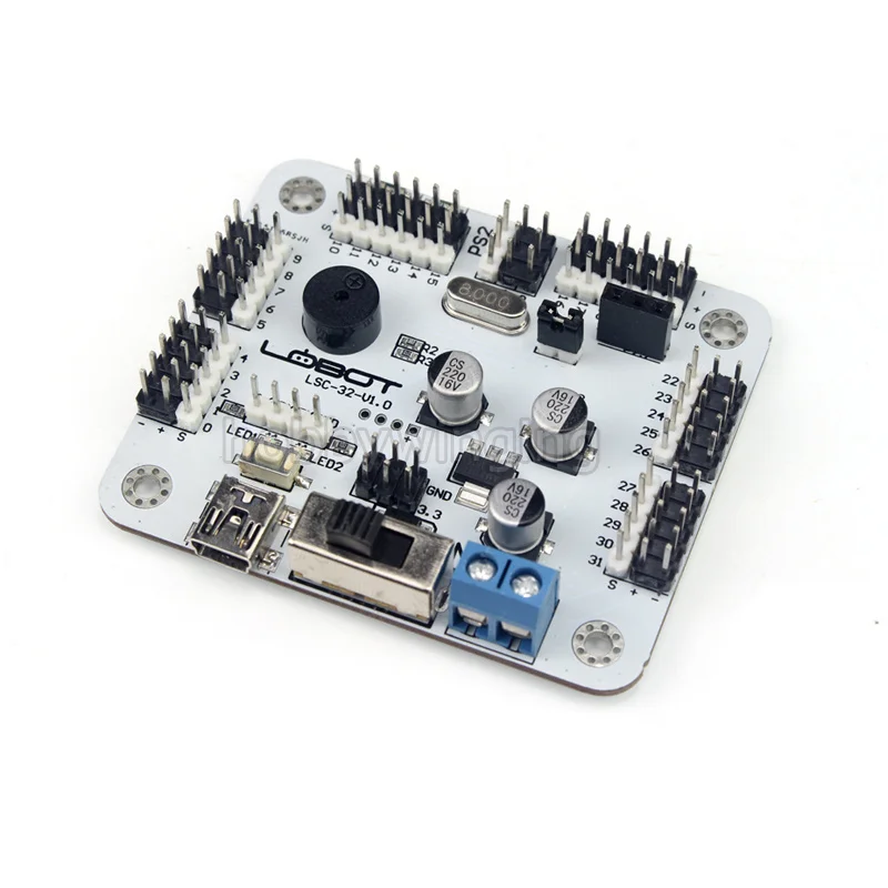 32CH Servo Controller robot Control Board support PS2 / Bluetooth / MP3 module RC manipulator Mechanical Arm Bipedal Robot
32CH Servo Controller robot Control Board support PS2 / Bluetooth / MP3 module RC manipulator Mechanical Arm Bipedal Robot