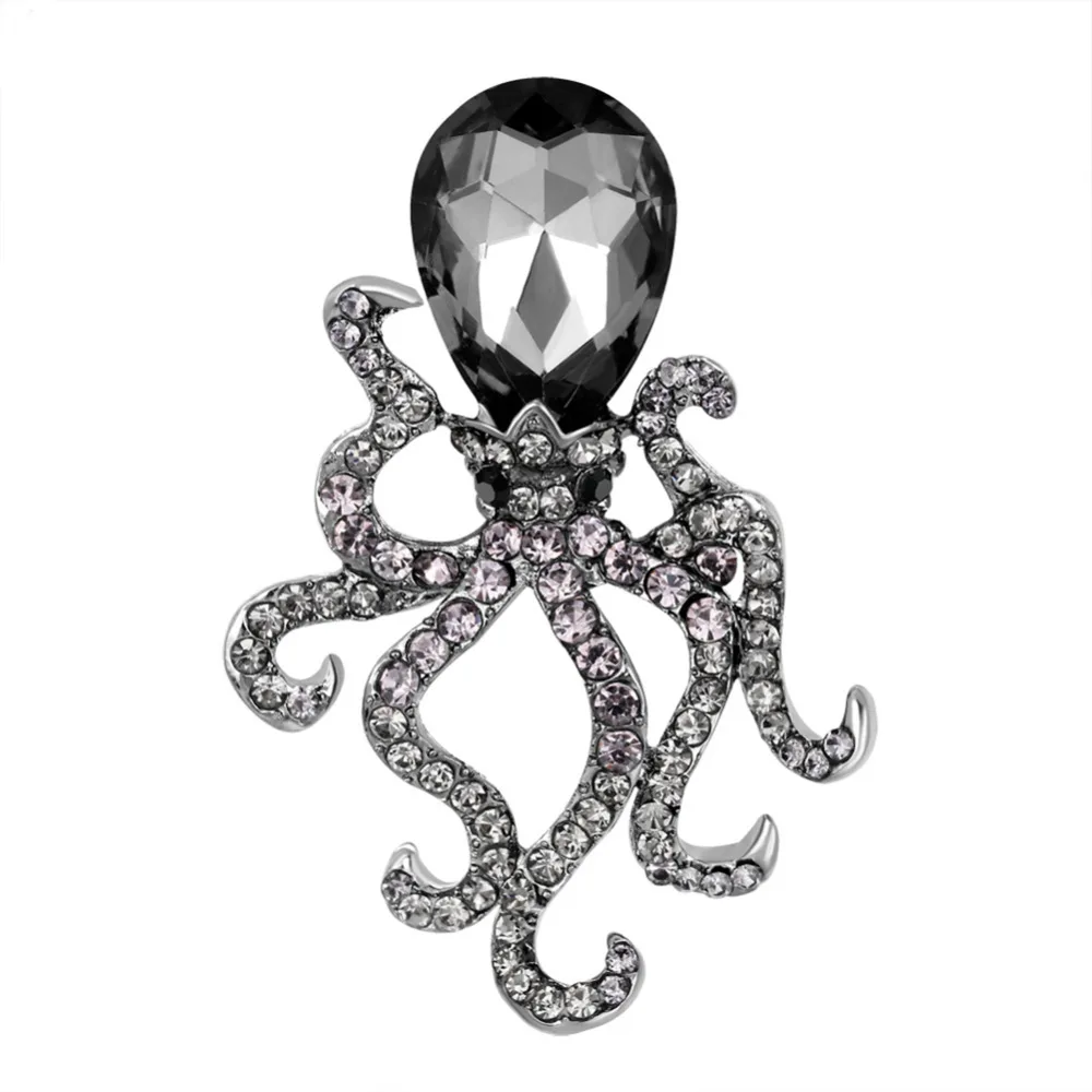 Creative Women's Man Octopus Rhinestone Brooch Pin Breastpin Party Jewelry Hijab Scarf Broches Coat Sweater Dress Clips Spille
Creative Women's Man Octopus Rhinestone Brooch Pin Breastpin Party Jewelry Hijab Scarf Broches Coat Sweater Dress Clips Spille