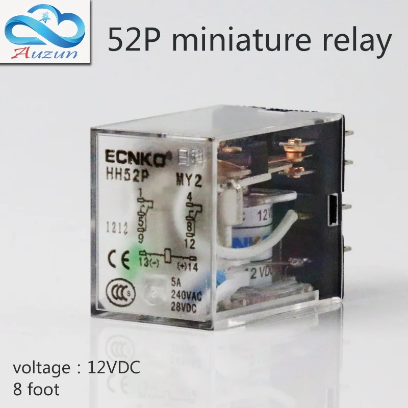 10 шт. hh52P маленькое Реле тока промежуточное реле DC12V 8 a foot 5 a2 2 закрытие ECNKO
10 шт. hh52P маленькое Реле тока промежуточное реле DC12V 8 a foot 5 a2 2 закрытие ECNKO