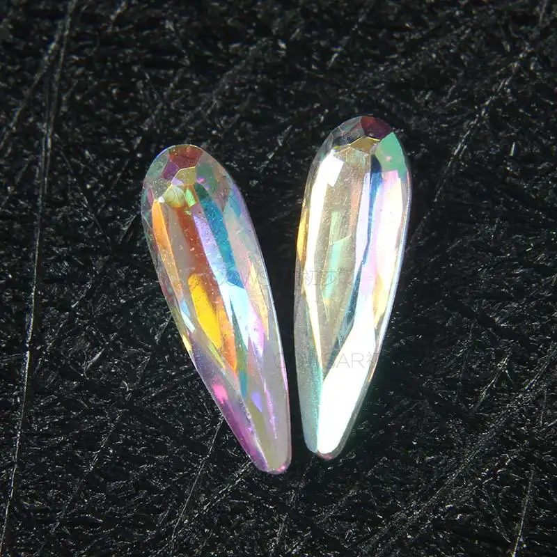 100PCS 3x10mm Crystal AB Flat Back Rhinestones Super Shiny Raindrop Shaped Gems Diamonds for Nail Art Glass Nail Rhinestones
100PCS 3x10mm Crystal AB Flat Back Rhinestones Super Shiny Raindrop Shaped Gems Diamonds for Nail Art Glass Nail Rhinestones