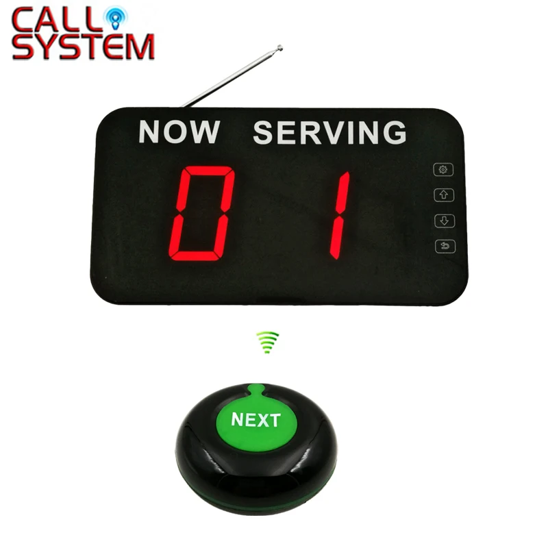Take a number system 2-digit display with Next Control Button Wireless Queue Management System
Take a number system 2-digit display with Next Control Button Wireless Queue Management System