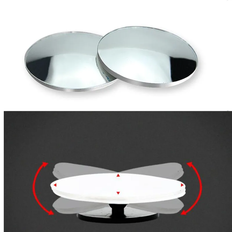 car styling 360 Wide Angle Round Convex Mirror for solaris 2018 audi a4 b8 pasat b5 bmw e39 shoda superb kia sportage | Автомобили и