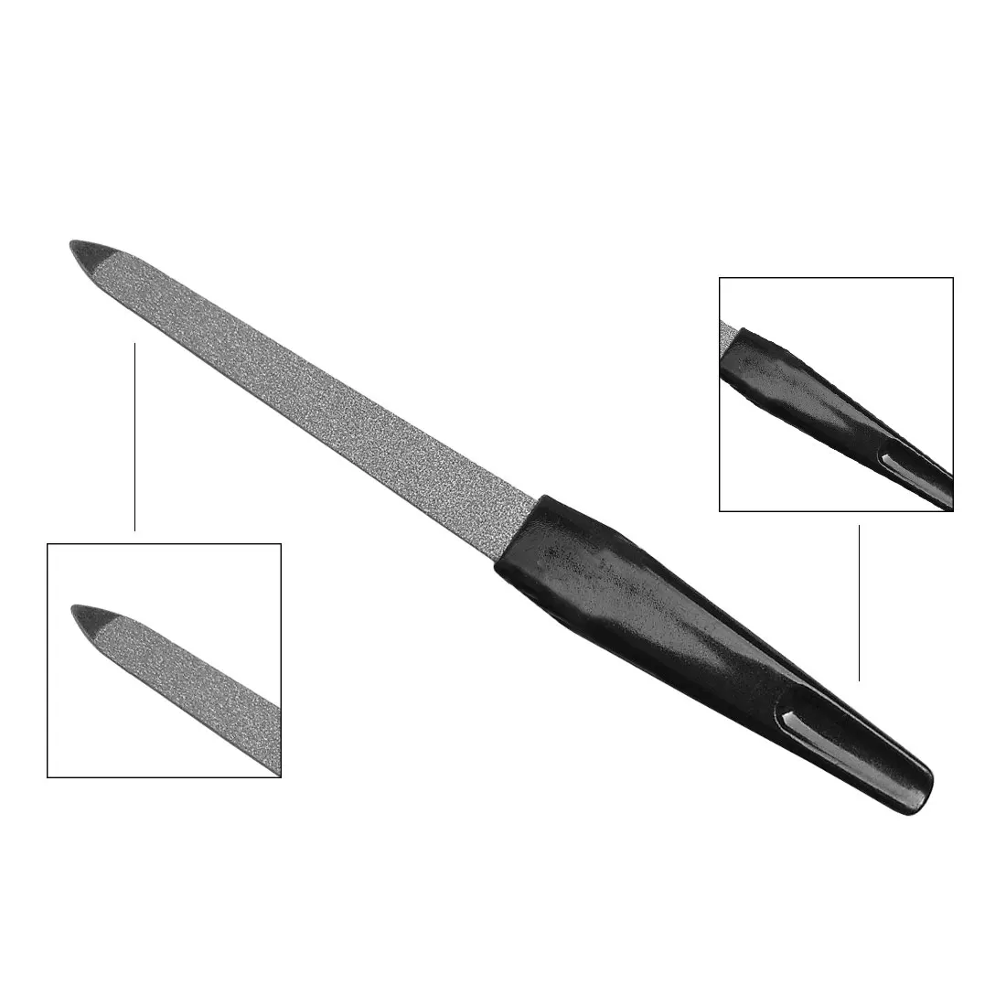 Double Sided Nail Files Stainless Steel Plastic Handle Metal Pro White Black DIY Manicure Pedicure Tool 5 pcs /set
Double Sided Nail Files Stainless Steel Plastic Handle Metal Pro White Black DIY Manicure Pedicure Tool 5 pcs /set