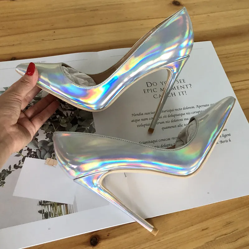 Free shipping fashion women pumps Casua silver laser patent leather pointed toe high heels shoes 12cm 10cm 8cm Stiletto
Free shipping fashion women pumps Casua silver laser patent leather pointed toe high heels shoes 12cm 10cm 8cm Stiletto