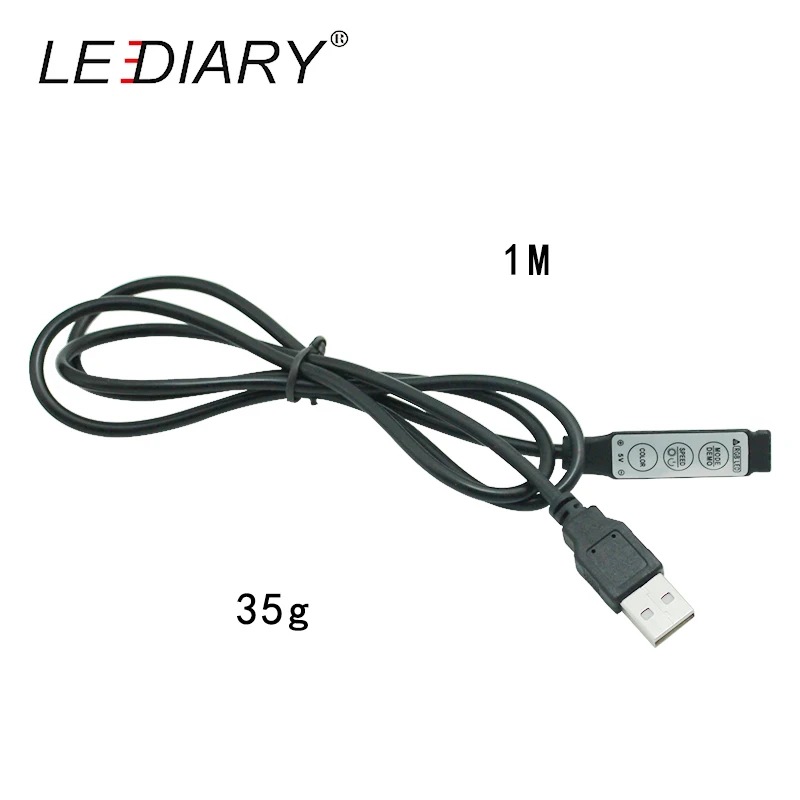 LEDIARY Светодиодная лента RGB контроллер диммер 1 м DC 5 в 3 переключателя 7 типов
