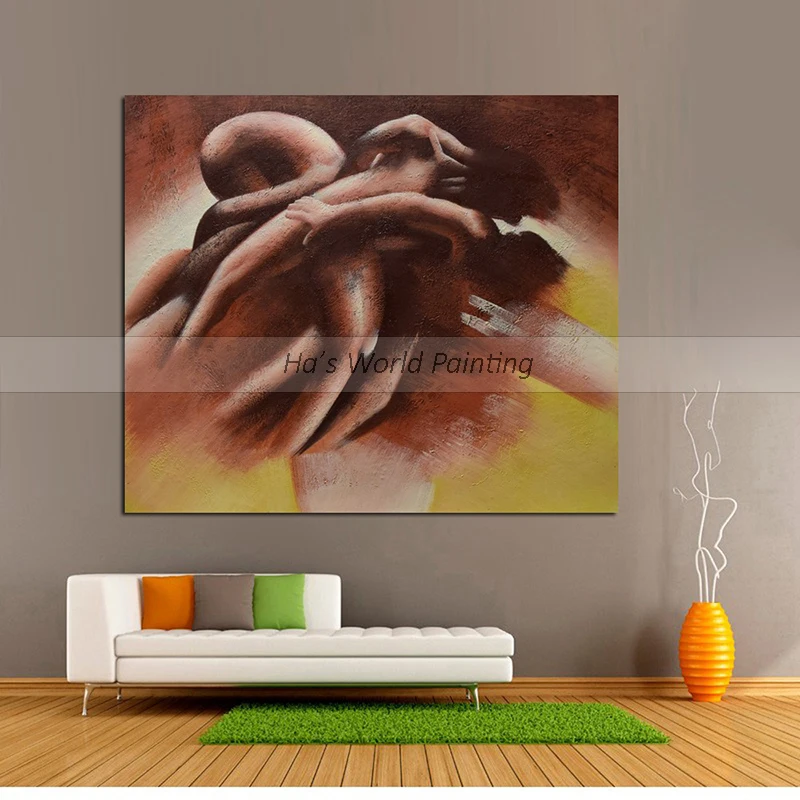 Hand Painted Sexy Nude Oil Painting on Canvas Nake Girl and boy make love Poster Abstract Acrylic Paintings Home Decor wall Art
Hand Painted Sexy Nude Oil Painting on Canvas Nake Girl and boy make love Poster Abstract Acrylic Paintings Home Decor wall Art