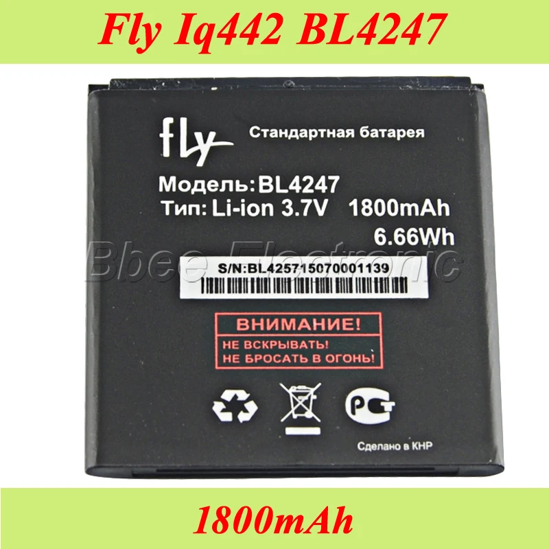Аккумулятор BL4247 на 1800 мАч для FLY Iq442 Quad Miracle 1 AKKU батарея Аккумулятор|battery for|battery for