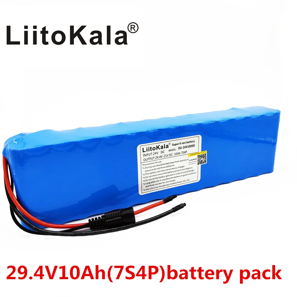 Liitokala DC 24V 10ah 18650 Battery lithium battery 29.4V Electric Bicycle moped /electric/lithium ion battery pack
Liitokala DC 24V 10ah 18650 Battery lithium battery 29.4V Electric Bicycle moped /electric/lithium ion battery pack