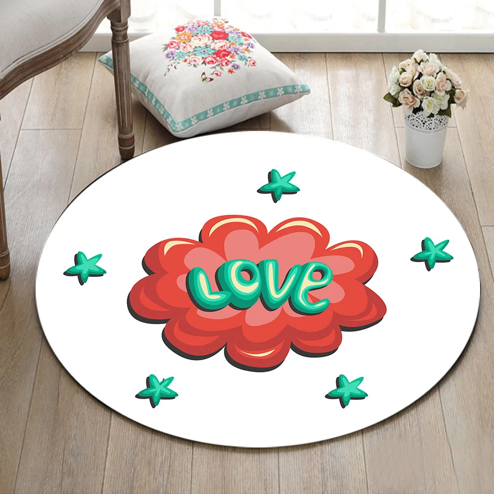 LB Green Stars Love Red Cloud Домашний напольный коврик для гостиной детский спальни кухонный