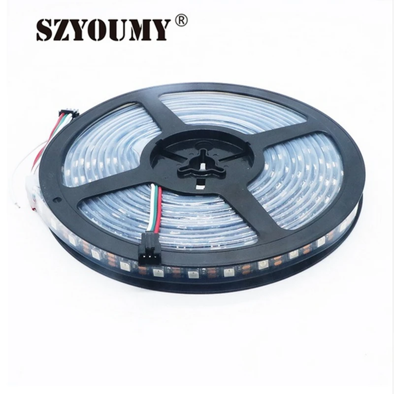 SZYOUMY DC 12 В 5 в WS2811 5050 SMD RGB-лента Адресуемая 60/м 5 м рулон светодиодных пикселей Внешний 1 Ic управление 3 светодиода 50 м IP20/IP67
SZYOUMY DC 12 В 5 в WS2811 5050 SMD RGB-лента Адресуемая 60/м 5 м рулон светодиодных пикселей Внешний 1 Ic управление 3 светодиода 50 м IP20/IP67