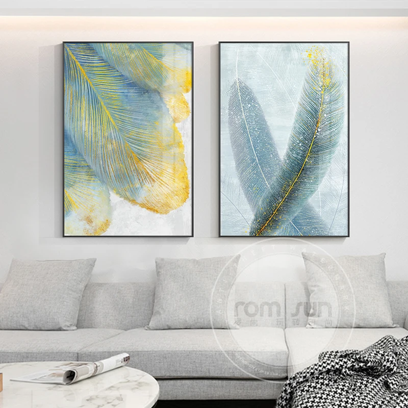 Modern Golden Feathers Abstract Canvas Painting Wall Art Print Poster Picture Decorative Painting Living Room Home Decoration
Modern Golden Feathers Abstract Canvas Painting Wall Art Print Poster Picture Decorative Painting Living Room Home Decoration