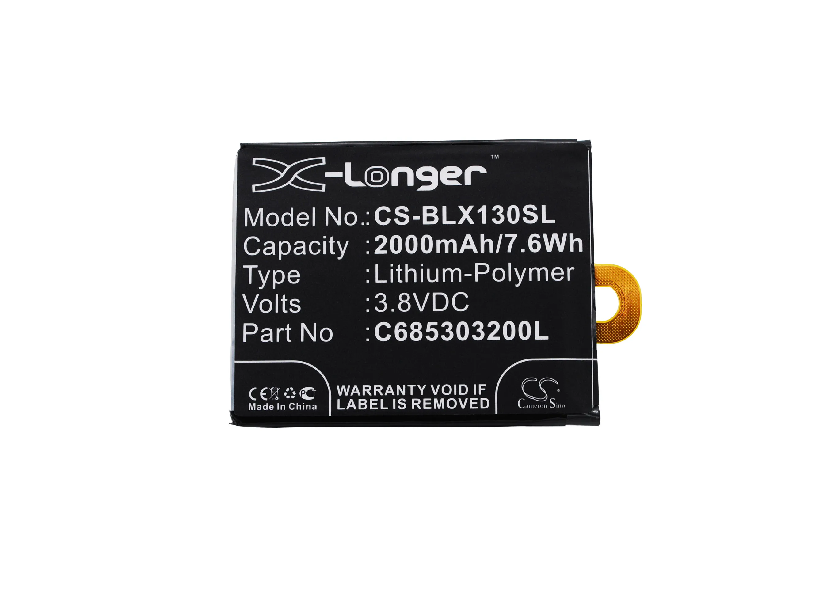 Аккумулятор Cameron Sino 2000mAh C685303200L для BLU Win Jr LTE X130 X130q|2000mah battery|cameron sinobattery 2000mah |