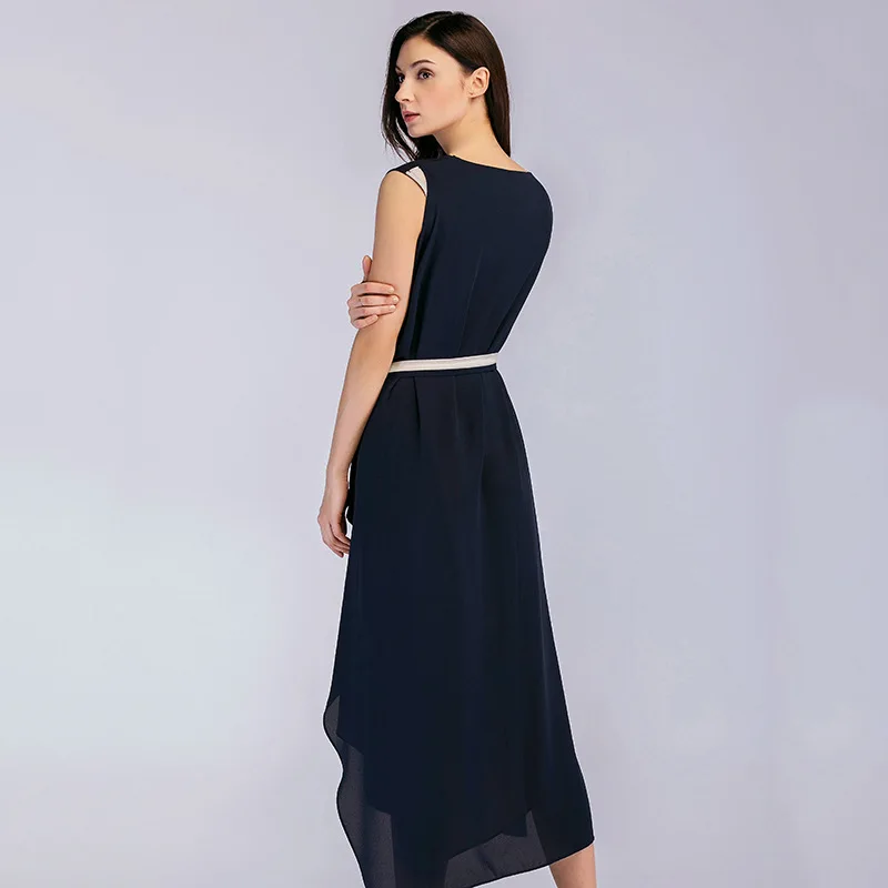 Jelics fashion chiffon loose split dress ladies sleeveless v-neck color block straight midi-calf dress women clothing costume
Jelics fashion chiffon loose split dress ladies sleeveless v-neck color block straight midi-calf dress women clothing costume