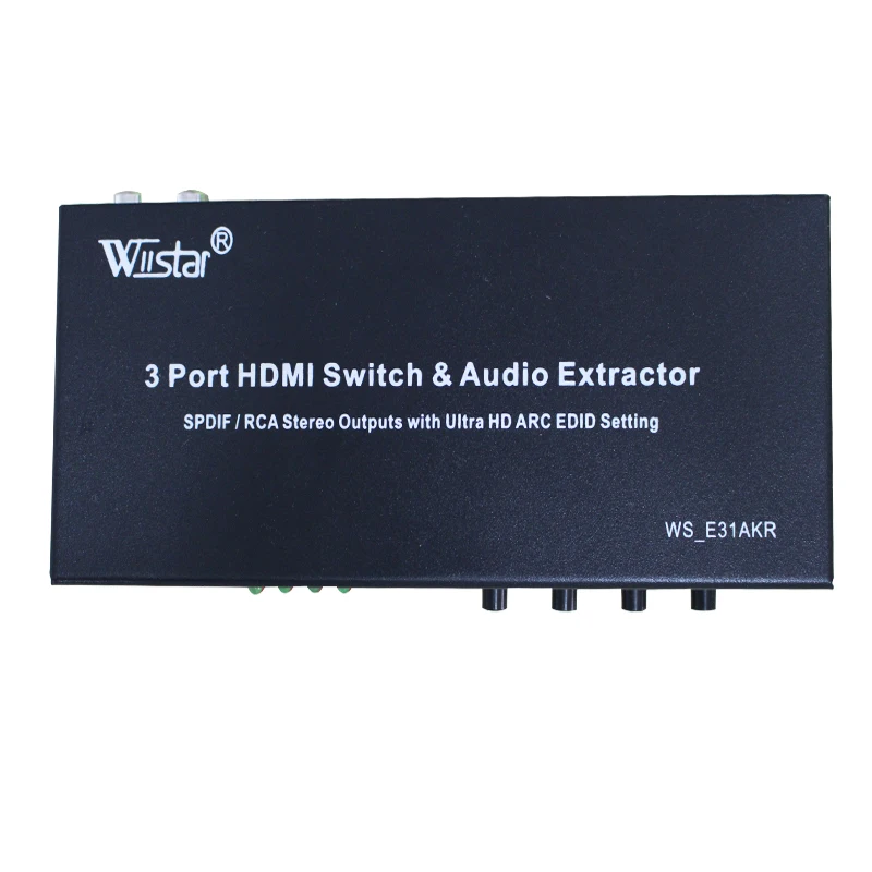 Wiistar ARC 4K HDMI V1.4 Переключатель Селектор 3 в 1 выход HDMI аудио экстрактор сплиттер с оптическим SPDIF & L/R аудио выход
Wiistar ARC 4K HDMI V1.4 Переключатель Селектор 3 в 1 выход HDMI аудио экстрактор сплиттер с оптическим SPDIF & L/R аудио выход