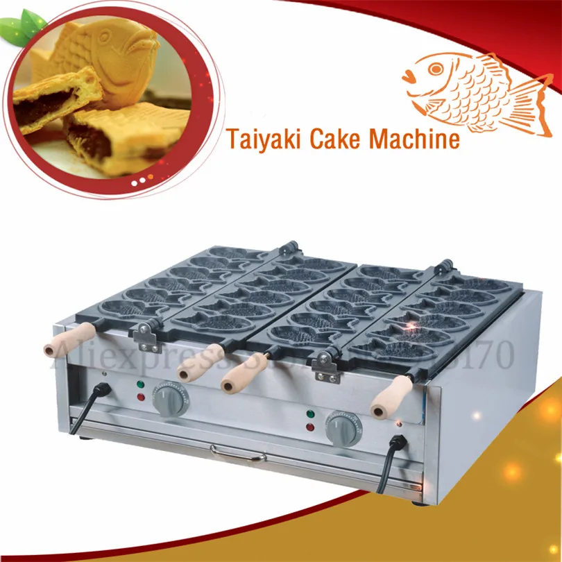 12 Fish Waffle Taiyaki Machine Nonstick Electric Japanese Style Taiyaki Baker Commercial Use 220V/110V Wooden Hanldes
12 Fish Waffle Taiyaki Machine Nonstick Electric Japanese Style Taiyaki Baker Commercial Use 220V/110V Wooden Hanldes