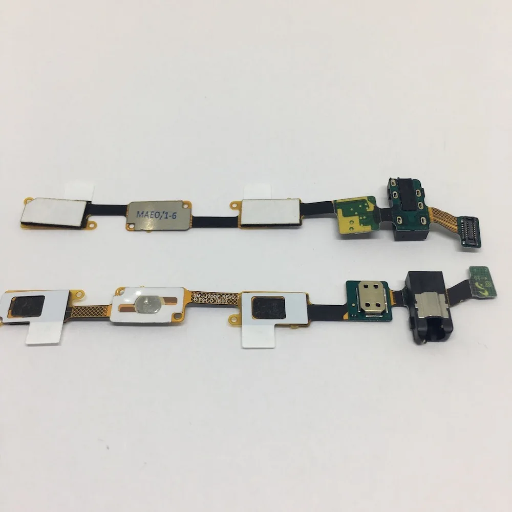 Гибкий кабель с аудиоразъемом и передними кнопками для Samsung Galaxy J7 J700F home button sensor Flex
