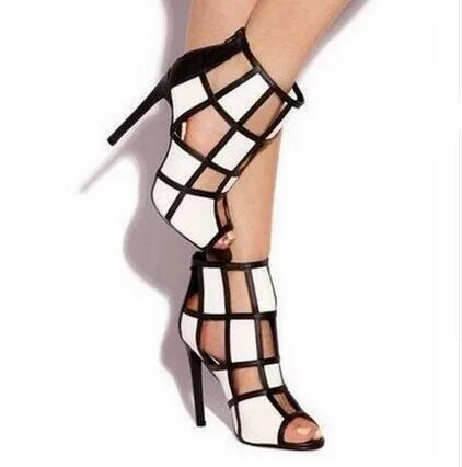 Fashion Black and White Women Shoes Spring/Autumn Plaid Cut-Outs Dress High Thin Heels Peep Toe Elegant Pumps Free Ship
Fashion Black and White Women Shoes Spring/Autumn Plaid Cut-Outs Dress High Thin Heels Peep Toe Elegant Pumps Free Ship