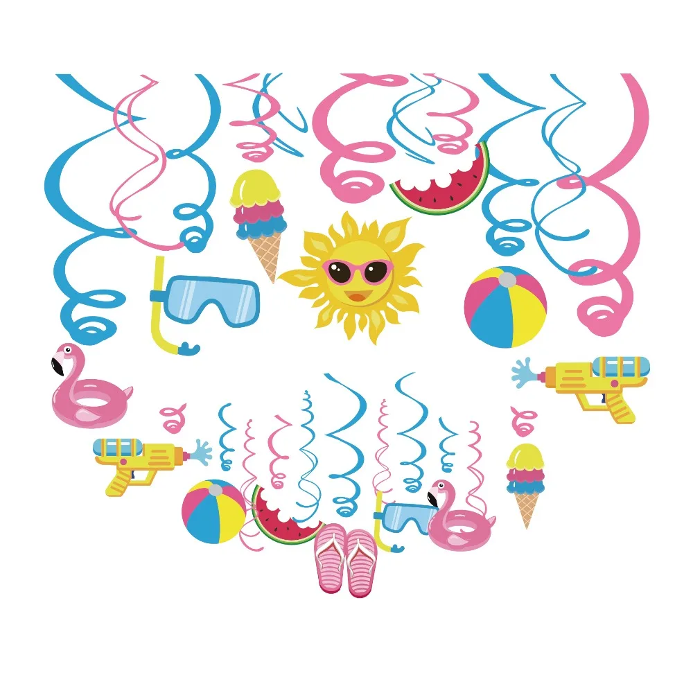 Hot Summer Beach Party PVC Hanging Swirls Hawaii Pink Flamingo Spiral Kids Birthday Baby Shower Wedding Party Favors Decoration
Hot Summer Beach Party PVC Hanging Swirls Hawaii Pink Flamingo Spiral Kids Birthday Baby Shower Wedding Party Favors Decoration