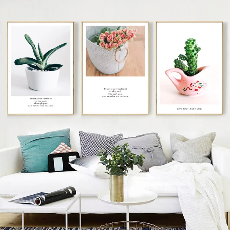 Fresh Green Cactus Succulent Plants Wall Art Canvas Painting Nordic Posters And Prints Flower Wall Pictures For Living Room Home
Fresh Green Cactus Succulent Plants Wall Art Canvas Painting Nordic Posters And Prints Flower Wall Pictures For Living Room Home