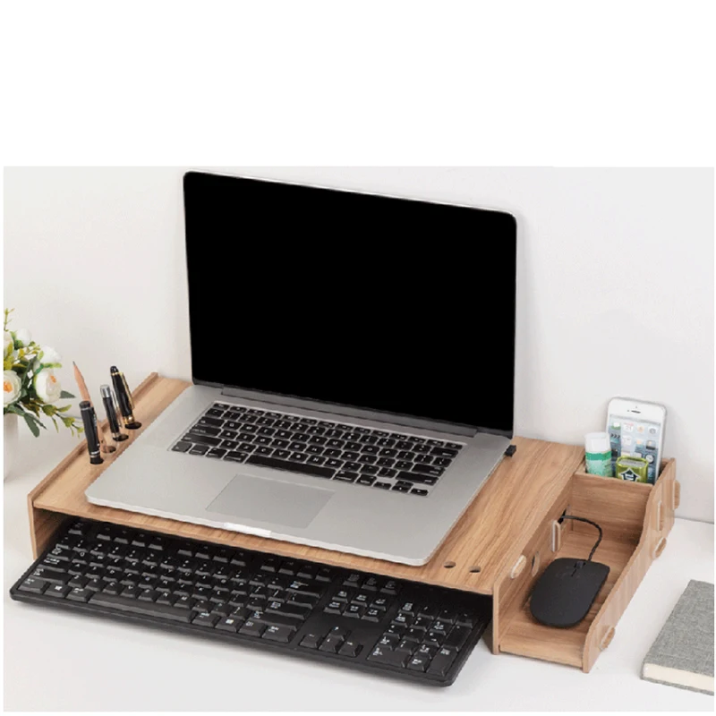 Wooden Laptop Stand Screen Riser Computer Rack Office Desktop Storage Box one Machine Monitor Screen Base Storage Rack Bracket
Wooden Laptop Stand Screen Riser Computer Rack Office Desktop Storage Box one Machine Monitor Screen Base Storage Rack Bracket