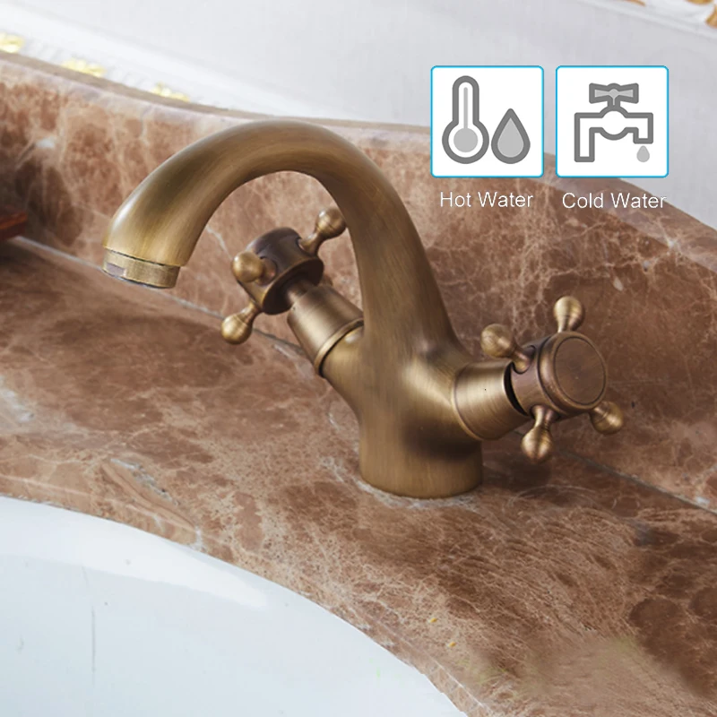 Soild Brass Bronze Double Handle Control Antique Faucet Kitchen Bathroom Basin Mixer Tap Robinet Hot Cold Water Mixer Tap
Soild Brass Bronze Double Handle Control Antique Faucet Kitchen Bathroom Basin Mixer Tap Robinet Hot Cold Water Mixer Tap