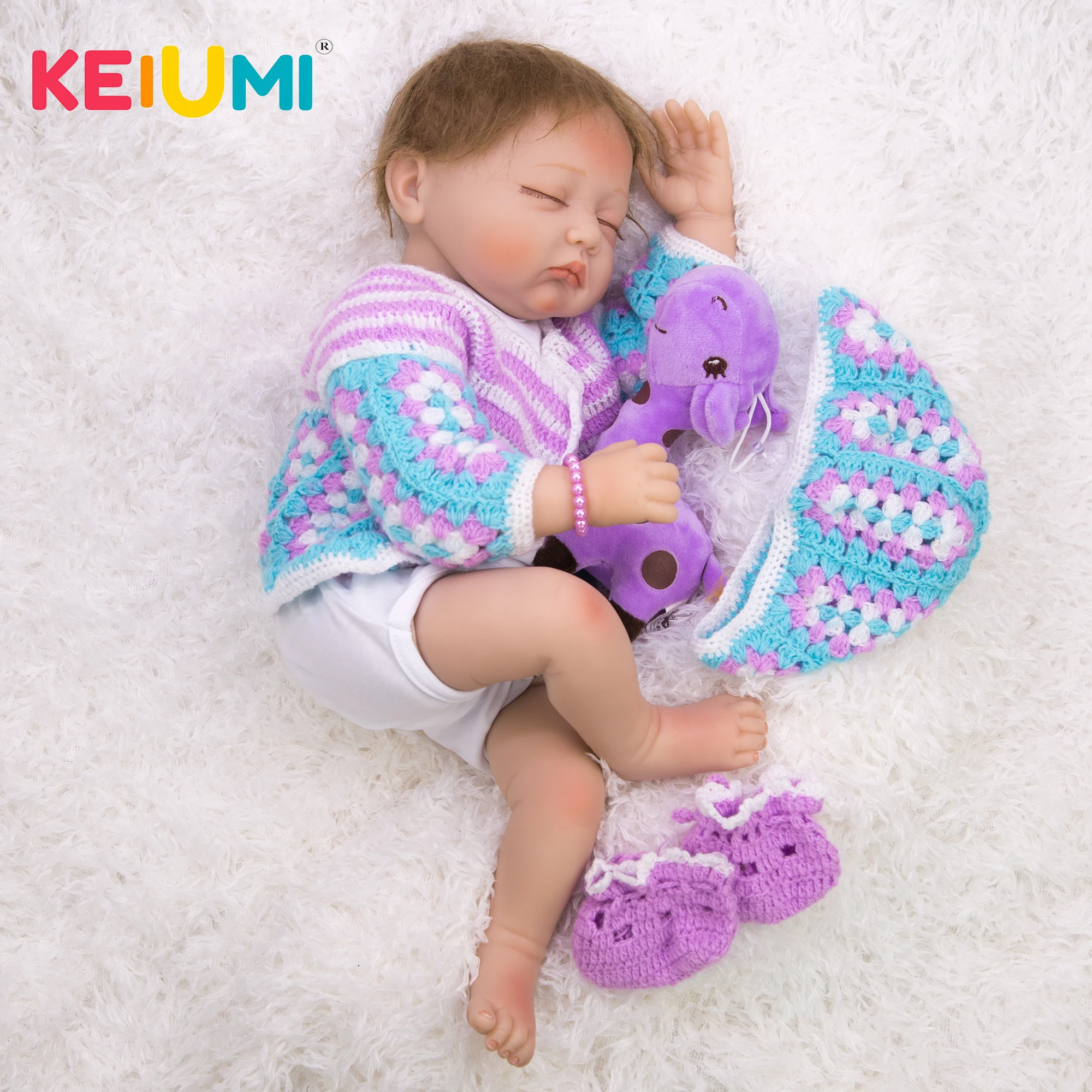 KEIUMI Clothe Body Reborn Baby Girl Doll 55 CM 22 Inch Lovely Closed Eye Doll For Christmas Day Surprise
KEIUMI Clothe Body Reborn Baby Girl Doll 55 CM 22 Inch Lovely Closed Eye Doll For Christmas Day Surprise