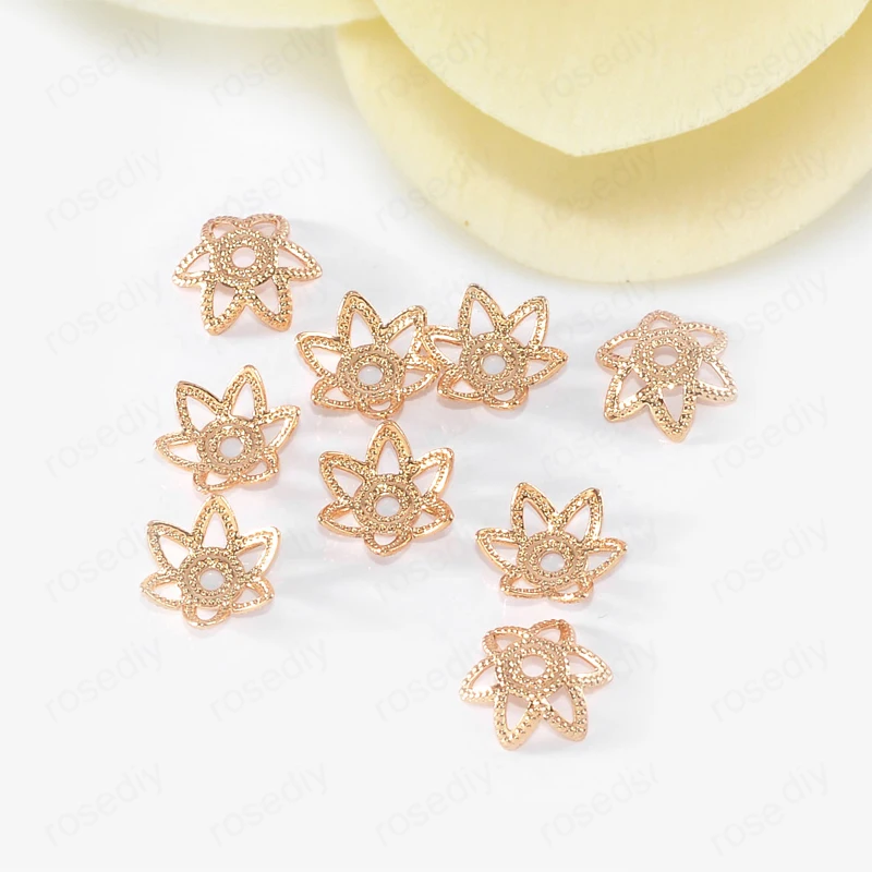 10PCS 8MM 24K Champagne Gold Color Plated Brass Flower Beads Caps High Quality Diy Jewelry Accessories
10PCS 8MM 24K Champagne Gold Color Plated Brass Flower Beads Caps High Quality Diy Jewelry Accessories