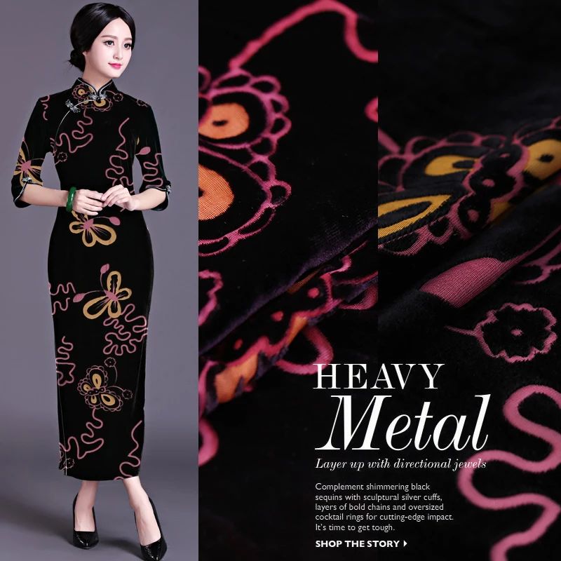 Hollow silk velvet fabric burnout velvet fabric clothing cheongsam dress silk fabric wholesale silk cloth 2 colors 114 cm
Hollow silk velvet fabric burnout velvet fabric clothing cheongsam dress silk fabric wholesale silk cloth 2 colors 114 cm