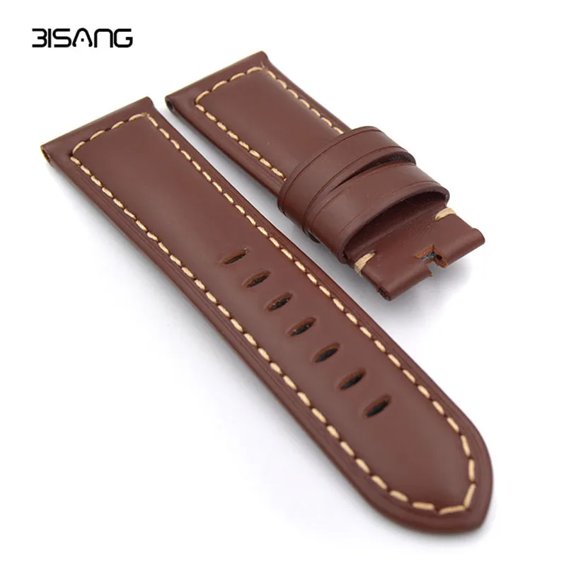 Fashion Brown Handmade Leather Watch Bands 22MM / 24MM Men's Retro Crazy Horse Hide Strap For Panerai Watch fast shipping
Fashion Brown Handmade Leather Watch Bands 22MM / 24MM Men's Retro Crazy Horse Hide Strap For Panerai Watch fast shipping