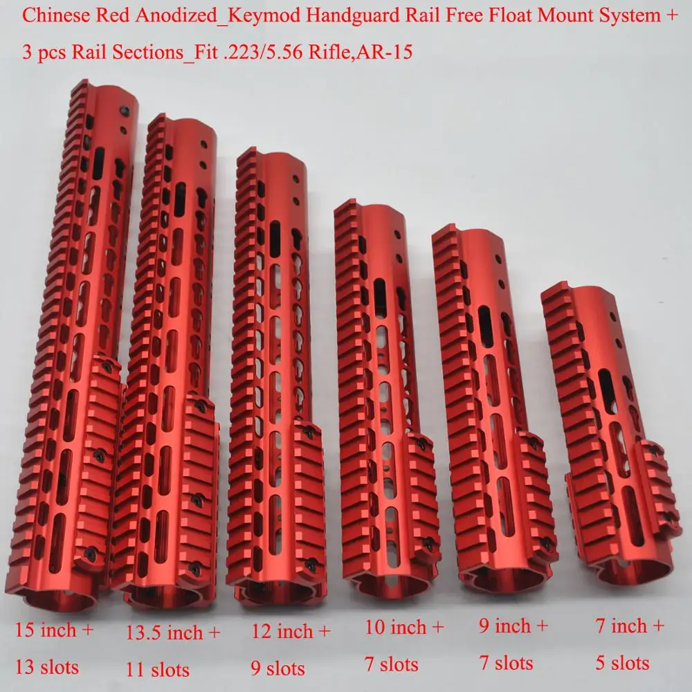 TriRock RED 7/9/10/12/13.5/15 ''inch Keymod Handguard Free Float Rail Mount с 3 шт. секций подходит. 223/5.56 _ стальная цилиндрическая гайка
TriRock RED 7/9/10/12/13.5/15 ''inch Keymod Handguard Free Float Rail Mount с 3 шт. секций подходит. 223/5.56 _ стальная цилиндрическая гайка