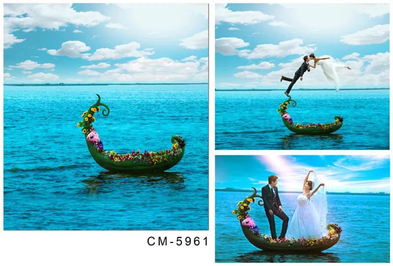 Thin Vinyl Cloth Photography Backdrop for Studio 5x7 Romantic Blue Sea and Sky Flower Boat Background For Wedding Photo Shoots
Thin Vinyl Cloth Photography Backdrop for Studio 5x7 Romantic Blue Sea and Sky Flower Boat Background For Wedding Photo Shoots