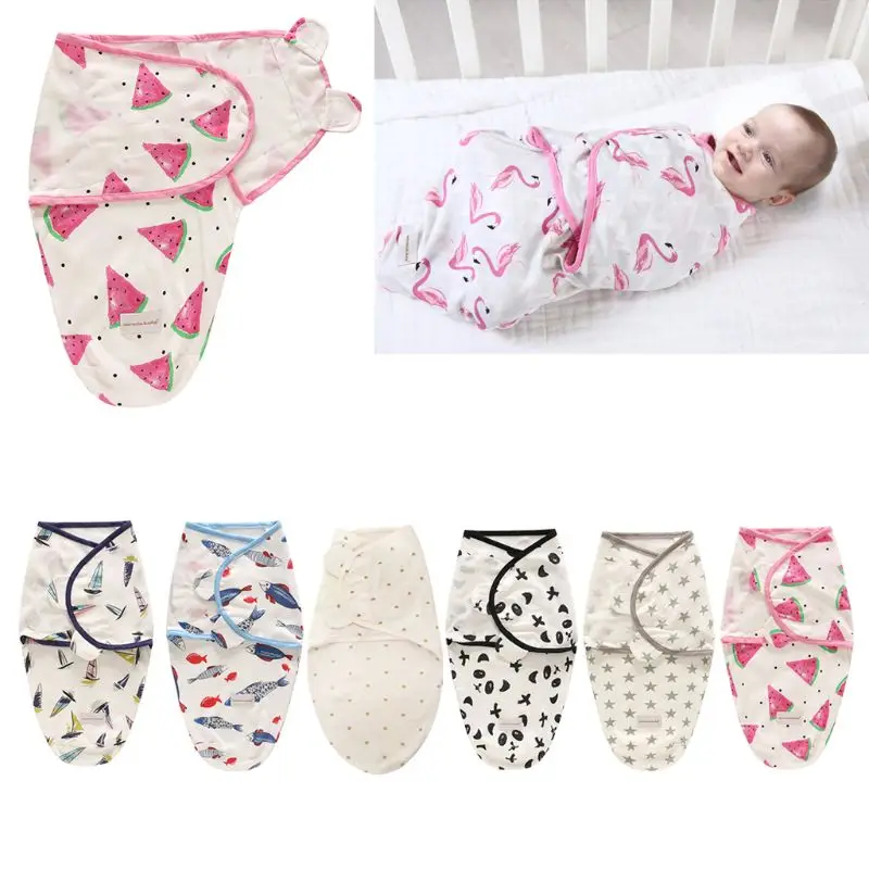 

Пеленальное Одеяло для младенцев, пеленка-кокон для новорожденных, хлопковые пеленки сумка, конверт для младенцев, спальный мешок, постельн...