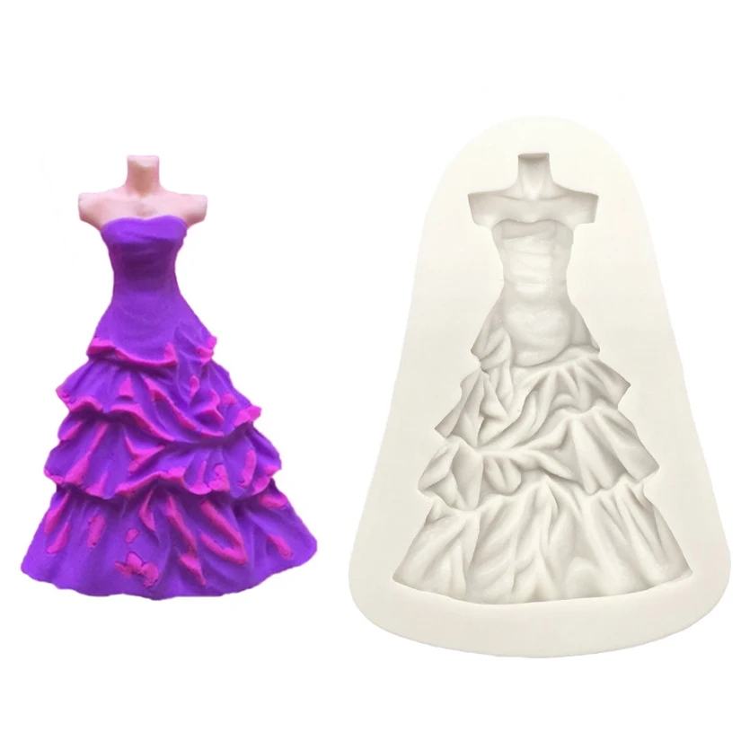 Wholesale 10 Pcs/lot Wedding Dress Shape Silicone Sugarcraft Mould, Fondant Cake Decorating Tools Bakew
Wholesale 10 Pcs/lot Wedding Dress Shape Silicone Sugarcraft Mould, Fondant Cake Decorating Tools Bakew