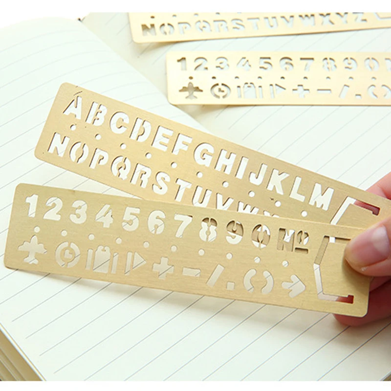 1PC Creative Vintage Hollow Metal Ruler Kawaii Letter Number Bookmark Rulers Template Ruler For Kids Gift School&Office Supplies
1PC Creative Vintage Hollow Metal Ruler Kawaii Letter Number Bookmark Rulers Template Ruler For Kids Gift School&Office Supplies