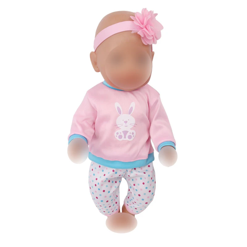 Doll clothes Pink long sleeves + head band fit 43 cm baby dolls and 18 inch Girl dolls clothing accessories f607
Doll clothes Pink long sleeves + head band fit 43 cm baby dolls and 18 inch Girl dolls clothing accessories f607