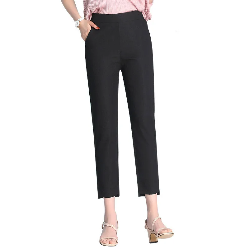 Повседневные тонкие брюки-султанки для женщин брюки с высокой талией весна-лето