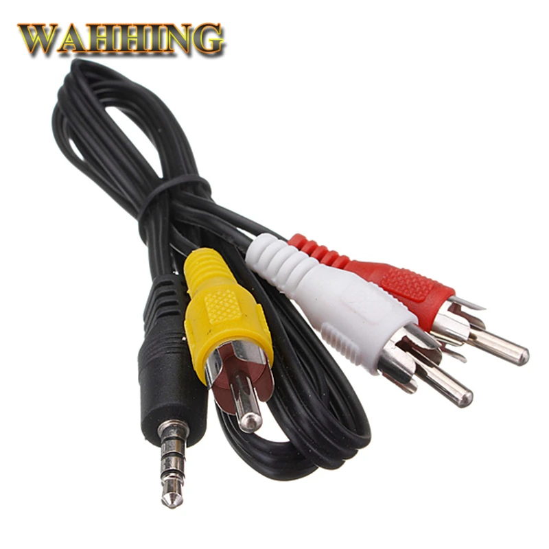 New 70CM 3.5MM Jack to 3 RCA Male Plug Adapter Audio Converter Video AV Cable Wire Cord HY204
New 70CM 3.5MM Jack to 3 RCA Male Plug Adapter Audio Converter Video AV Cable Wire Cord HY204