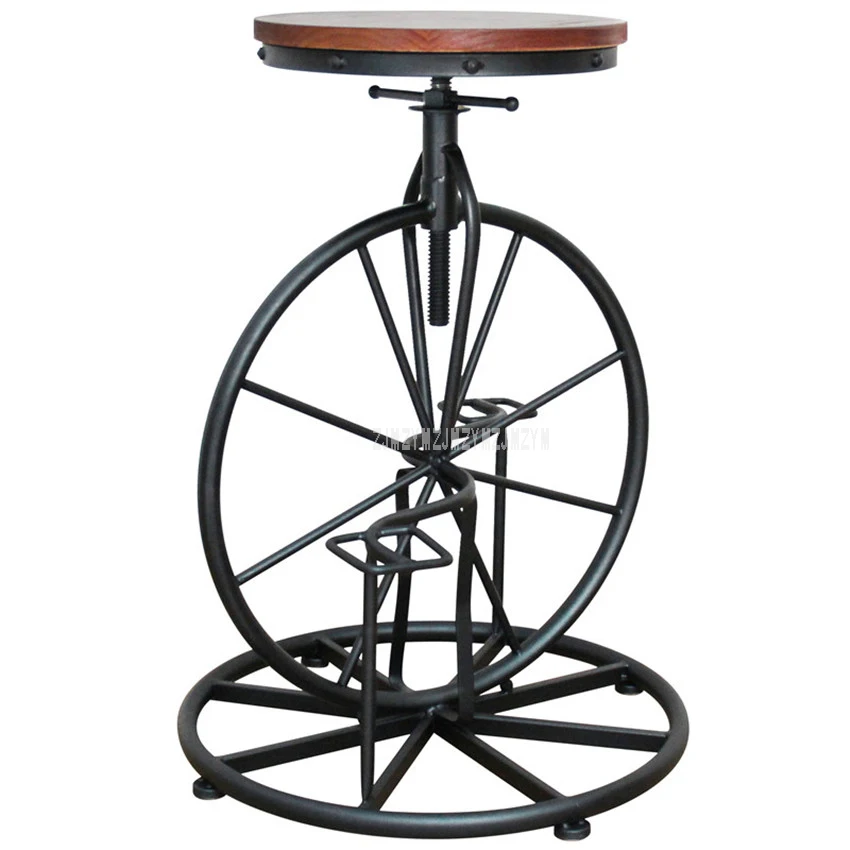 Antique European Style Bicycle Design Bar Chair 67-80CM Height Iron Solid Wood High Footstool Rotatable Swivel Barstool Chair
Antique European Style Bicycle Design Bar Chair 67-80CM Height Iron Solid Wood High Footstool Rotatable Swivel Barstool Chair