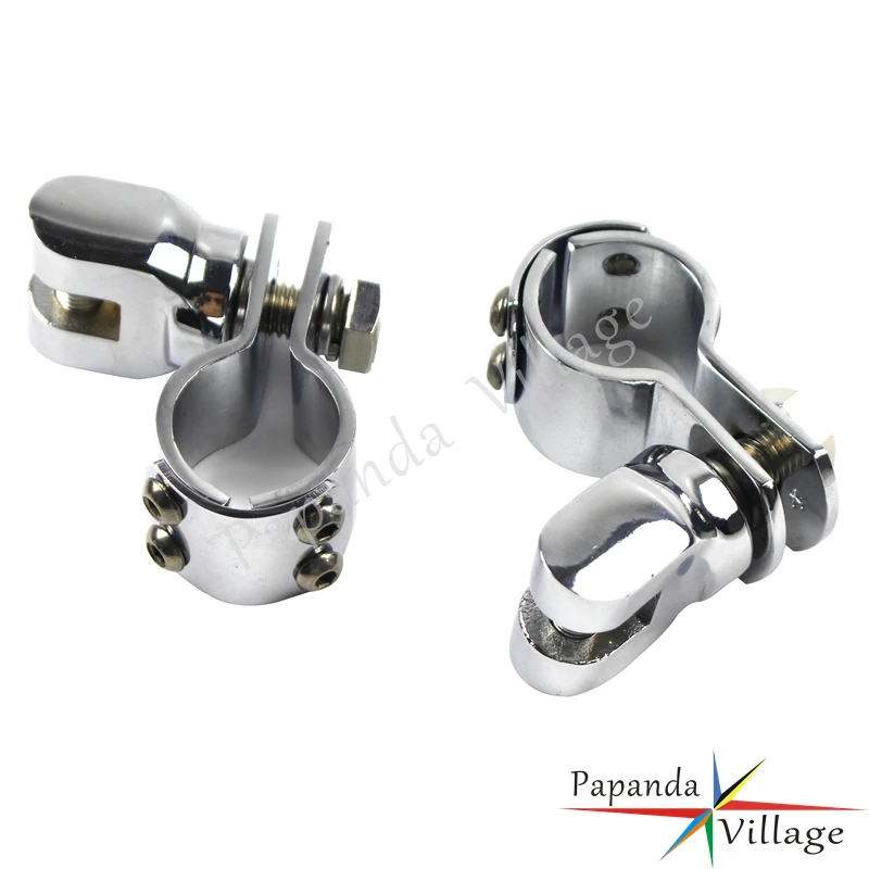 Chrome Motorcycles 1-1/8" 28mm Highway Engine Guard Male Mount Foot Peg Adapter Clamps for Harley Dyna Chopper Bobber
Chrome Motorcycles 1-1/8" 28mm Highway Engine Guard Male Mount Foot Peg Adapter Clamps for Harley Dyna Chopper Bobber