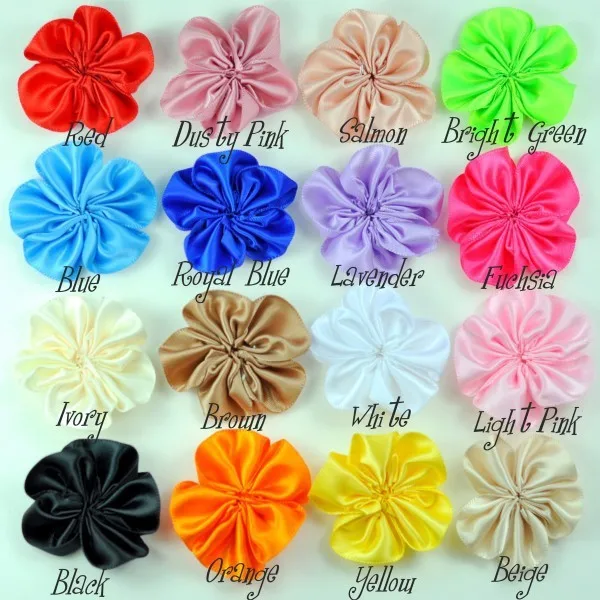 120pcs/lot 2" 16colors DIY Satin Ribbon Petal Flower For Hair Accessories Artificial Ruffled Fabric Flowers For Baby Headbands
120pcs/lot 2" 16colors DIY Satin Ribbon Petal Flower For Hair Accessories Artificial Ruffled Fabric Flowers For Baby Headbands