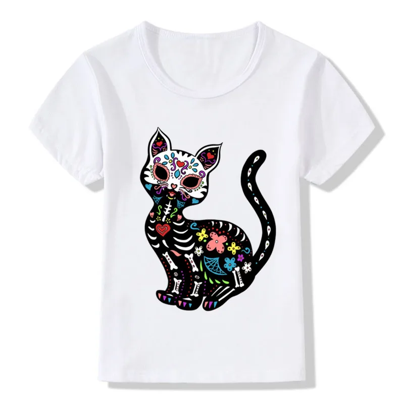 Children Cat Sugar Skull Print Funny T shirt Baby Boys and Girls Summer Casual Tops Kids Clothes,ooo2051
Children Cat Sugar Skull Print Funny T shirt Baby Boys and Girls Summer Casual Tops Kids Clothes,ooo2051